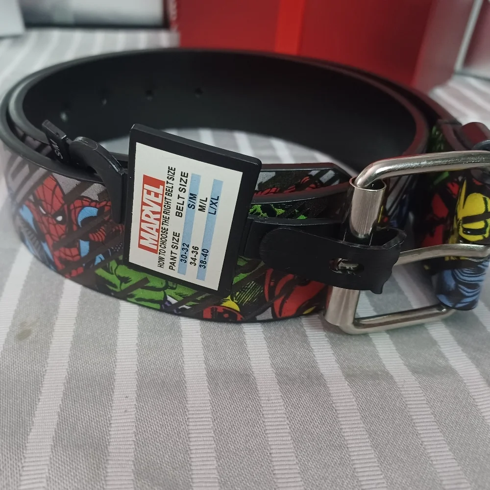 MARVEL Belt Size 30-32 Multi-Hero Breakthru BRAND-NEW w/tags